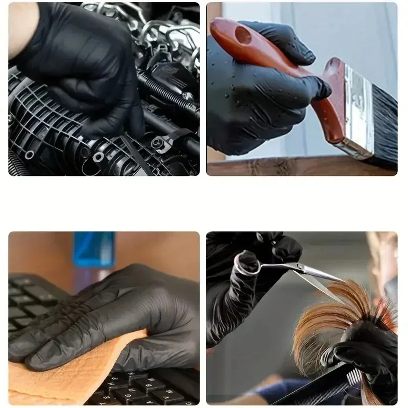 Guantes Negros Desechables Uni - Latex Disposable Glove reseña y precio