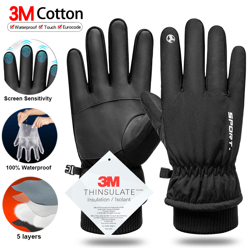 Guantes térmicos de invierno p - Ski Glove Waterproof reseña y precio